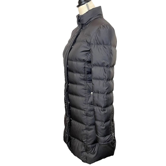 Juicy Couture Black Down Feather Puffer Parka Jacket Coat (S) - Picture 5 of 15